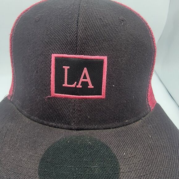 New Cap, Snapback, LA, Pink, and Black Snap Back, New No Tags Mens Or Womens - Picture 2 of 8